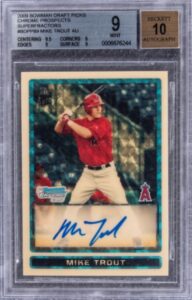 Mike Trout Bowman Superfractor